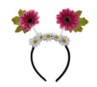 XAGMODSHN Fascia per capelli realistica con fiori artificiali, leggera, ideale per donne e bambini, per feste del raccolto