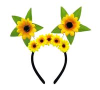 XAGMODSHN Fascia per capelli realistica con fiori artificiali, leggera, ideale per donne e bambini, per feste del raccolto