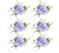 XAGMODSHN Fiore da polso unico per matrimonio, rose artificiali per asole per celebrazione di nozze, decorazioni uniche per il polso