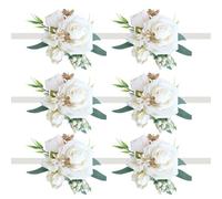 XAGMODSHN Fiore da polso unico per matrimonio, rose artificiali per asole per celebrazione di nozze, decorazioni uniche per il polso