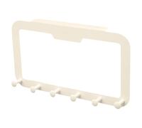 XAGMODSHN Ganci adesivi da porta robusti per vestiti, asciugamani e cappelli, con design a sei maglie, per la decorazione della casa