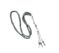 XAGMODSHN Gioielli con Perline Rosario in Ematite con Ciondolo con Frange, Regalo per Preghiere e meditazioni, Perline, Accessori Religiosi, Rosario Ematite Fatto a Mano