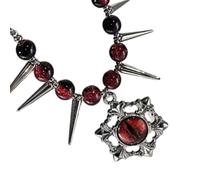 XAGMODSHN Girocolli con occhi demoni Gioielli Design cubano vintage con ciondoli runici misteriosi Regali ideali per uno stile alternativo Collana gotica con occhi da diavolo