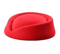 XAGMODSHN Hostess Cappello Assistente di Volo Air Hostess Cosplay Costume Live-streaming Spettacolo teatrale Proprietà Edificio Cappelli francesi per le donne, A, Taglia unica