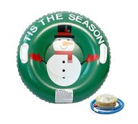 XAGMODSHN Inflatable Snow Tube with Quick Inflation Thickened Base for Winter Adventures Portable Foldable Snow Sled Featuring Rapid Inflation for all Terrains