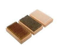 XAGMODSHN Kit Cere per Snowboard Kit Spazzole in Legno da 3 con Spazzola per Ceretta in Ottone E Crine Cavallo in Nylon