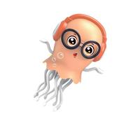 XAGMODSHN Life Like Electric Jellyfish Giocattolo con Luci A LED E Music -Evitamento Ostacoli Automatici per Bambini Sviluppo Sensoriale Danza del Ghisa Giocattolo Elettrico