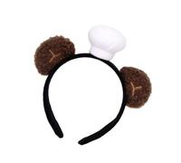 XAGMODSHN Morbido peluche Chefs orecchie orso fasce per bambini giochi di ruolo costume feste accessorio costume fascia per capelli facile da lavare bambino cappello fasce peluche