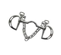 XAGMODSHN Morso per cavalli in acciaio inox con imbottitura in silicone morbido per bocche sensibili migliora il controllo dell'attrezzatura di addestramento durevole