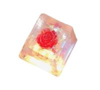 XAGMODSHN OEM Altezza Resina Fiore Keycap Traslucido Epossidico Camelia Keycap per Tastiere Meccaniche 1PC