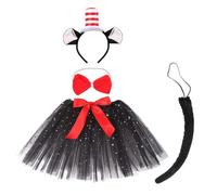 XAGMODSHN Orecchie di mucca Cerchio Dei Capelli Della Mucca Orecchie Animali Collare Set Fasce Animali Fasce Copricapo Coda Fasce Per Il Partito Per Le Donne Bulk Bambini Larghi Donne Stampa