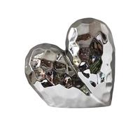 XAGMODSHN Ornamento contemporaneo della statua della ceramica di forma del cuore per il salone con la ceramica e significato simbolico di amore