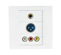 XAGMODSHN Pannello modulare incorporato della struttura 86 modulari piastra frontale personalizzabile adatta per interfacce multimediali ABS Texture Impatti Resistente Pannello modulare