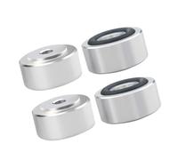 XAGMODSHN Piedini di isolamento acustico in lega di alluminio ad alta resistenza con altezza del cuscinetto in gomma per impostazioni doganali piedini di isolamento