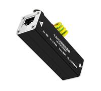 XAGMODSHN Protezione Ethernet Protezione a più livelli 100Mbps Protezione di rete per switch di rete della fotocamera Nero/1pc Protezioni MultiLevel Design