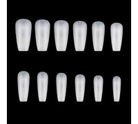 XAGMODSHN Punte finte naturali trasparenti per estensione unghie finte artificiali scolpite con dito-strumenti per manicure salone-casa