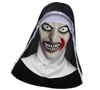 XAGMODSHN Realistico Horror Suora Lattice Con Dettagliato Viso Costume Accessorio Per Halloween Cosplay Feste Evento A Tema Halloween Cosplay Suora Protesi Viso