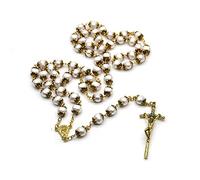 XAGMODSHN Rosario decorativo con perle e ciondoli appendibili, per donne e uomini, forniture per preghiere