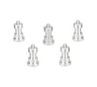 XAGMODSHN Set di 5 supporti per luce in metallo in alluminio con adattatore a vite maschio da 1/4-20 a femmina per un'ampia applicazione professionale adattatore fotografico
