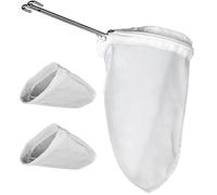 XAGMODSHN Set di infusore da tè in acciaio inossidabile con sacchetti a rete per caffè, tè al latte, infusore di erbe, lavabile in lavastoviglie, durevole, grande filtro per tè e latte e sacchetto