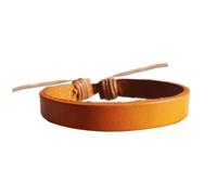XAGMODSHN Smooth Even Bangle Contemporary Traditional Nonallergenic PU Leather Exemplary for Daily Use Otherwise Special Instances Unisex Simple Leather Wristband