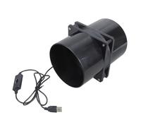 XAGMODSHN Soffiatore di scarico USB multiuso da 120 mm per officina tenda per animali domestici serre bagni e stampante Ventilazione Ventilatore di scarico da bagno ad energia solare