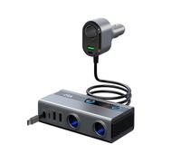 XAGMODSHN Sopra la temperatura ritrattabile della funivia PD65W di ricarica veloce per l'adattatore dei veicoli 12V 24V