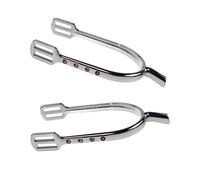 XAGMODSHN Sperone per Cavallo Sostituzione in Lega Zinco Western Boy Studded Women Roping Competition Equipment Cavallo da Cowboy Occidentale per Equitazione