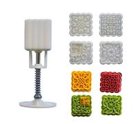 XAGMODSHN Stampi quadrati Stampi a mano Stampi Pasticceria Fatti a Mano Francobolli Forma Fiore Mungs Bean Cake ABS Cinese