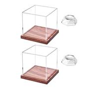 XAGMODSHN Trasparenti Cubi Baseball Holder Autografi Trasparente Baseball Display Stand Box per Conservazione Collezionabile Memorabilias Vetrina