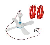 XAGMODSHN Ventilatore da soffitto Portatile con Clip da 12 V per Appendere Le Mosche all ' Aperto e dissipare Calore con Raffreddamento del dormitorio in Corda