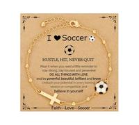 XAGMODSHN Versatile Crocifisso con sfera regolabile per uomini donne design classico cinturino in lega leggera comfort quotidiano catena regolabile Braceleet, Misura unica, come descritto