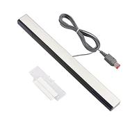 Xahpower Barra Sensore per Wii, Barra Sensore Cablata di Ricambio LED a Raggi Infrarossi Compatibile con Nintendo Wii e Wii U Console con Supporto Trasparente