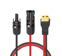 Xahpower Connettore del Pannello Solare al Cavo Adattatore XT60, 12AWG Cavi Solare Compatibile con EcoFlow Delta Pro River Centrale Elettrica Portatile, Mini Generatori Solari - 94CM