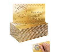 XALFST Biglietti da Grattare Oro, Set da 15 Pezzi con Adesivi Riscrivibili, Carte Personalizzate per Sorprese, Ideali come Regalo di Compleanno o Buon Cinema e Viaggio per Amiche e Famiglia