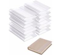 XALFST Copertine Protettive Libri Scolastici 8 Pezzi 30x21 cm A4 | Effetto Pelle con Frontale Trasparente - Antistrappo e Antimacchia per Conservare i Manuali Intatti Fino a Maggio
