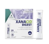 Xanacid Digest - Integratore Digestivo Naturale con Enzimi per Gonfiore, Nausea e Digestione Lenta - Azione Rapida su Pesantezza di Stomaco - Con Zenzero, Cardo Mariano e Finocchio - 20 Stick
