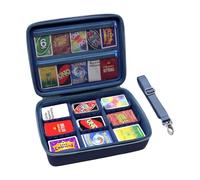 XANAD Borsa a tracolla grande per 2700+ Cards e accessori, Compatibile con UNO, Asmodee Dobble, RISIKO, Hidden Games gioco di carte(Blu Scuro)