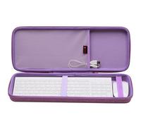 XANAD Custodia per tastiera 75% a 84 tasti, per Keychron K2 versione 2/K2/Q1/V1, ASUS ROG Azoth 75%, Aula F75 Pro, Redragon K673 PRO (viola) - interno: 43,4 x 15,5 x 3,3 cm