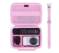 XANAD Custodia rigida da viaggio per Sony Alpha ZV-E10/ZV-E1/ZV-E10 II Vlogger e kit di accessori per fotocamera digitale Vlogger (GP-VPT2 BT) e microfono, con tracolla e tasca a rete per