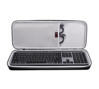 XANAD Custodia rigida per Logitech MX Keyboard/MX Keys Advanced MIC wireless illuminata, custodia per il trasporto