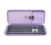 XANAD Custodia rigida per Logitech MX Keys/MX Keys Advanced MIC tastiera illuminata wireless (viola) - interno: 43,7 x 15,7 x 3 cm