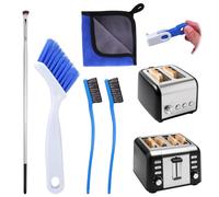 XANGNIER Set di spazzole per la pulizia del tostapane, 5 pezzi kit di strumenti per la pulizia del tostapane, 2 fette / 4 fette accessori