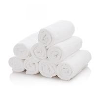 Xanitalia Asciugamano Spugna Bianca per Parrucchiere e Barbiere 50x90 cm (370.339)