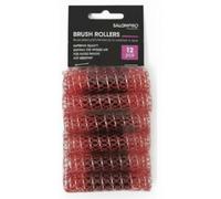 XANITALIA SALON PRO BIGODINO RETATO CON SCOVOLO ROSSO 15MM 12PZ