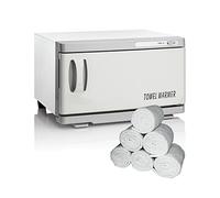 Xanitalia Scaldasalviette Elettrico con 6 Salviette in spugna per Estetista e Barbiere (370.008+370.017)