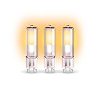 Xanlite Confezione da 3 lampadine LED a capsula classica G9, attacco G9 LED, angolo di illuminazione 250°, lampadina LED G9, 2,6 W, equivalente a 20 W, luce bianca neutra, confezione da 3