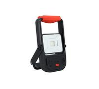 XANLITE FLOODLIGHT LED IP54RECHARGEABLE USB, 1000 LUMENS, Conso. 9 W, 6000 KELVINS Cold White PR10WR 10 W, Red/Black