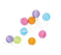 Xanlite - Ghirlanda LED solare con 10 sfere multicolore, lunghezza 5 m, bianco caldo, IP44