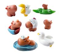 Xanorrg 10 Capybaras Duck Mix Model Animal Models To Alloses Up Living Space Animal Miniatures
